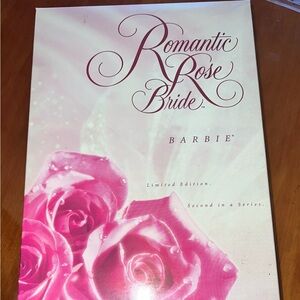 Barbie Romantic Rose Bride Doll with Gold Stand